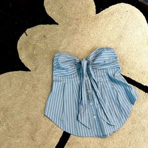 Free people pinstripe sleeveless top XS